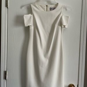 Off the shoulder white dress